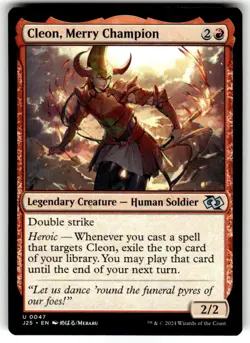 Cleon, Merry Champion (Anime) Foundations Jumpstart Regular MTG - Image 1