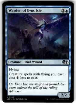 Warden of Evos Isle Foundations Jumpstart Regular MTG - Image 1