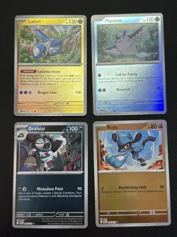 Pokemon Mega Evolution Reverse Holo Lot 4 Cards 101/132 032/132 092/132 076/132 - Image 1