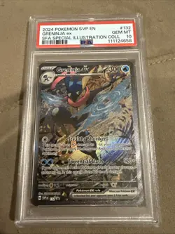 2024 POKEMON SVP EN-SV BLACK STAR PROMO #132 GRENINJA EX PSA 10 - Image 1