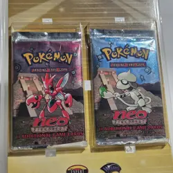 2001 Pokemon Neo Discovery Double Blister 2 Booster Packs Opened X2 Wobbuffet - Image 5