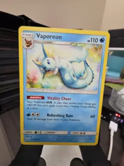 Pokemon Tcg Vaporeon Cosmic Eclipse Regular Uncommon 42/236 - Image 1