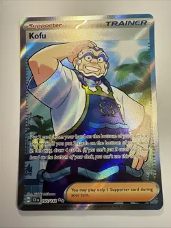 Kofu Holofoil 165/142 Ultra Rare Stellar Crown Sv07 Pokemon TCG Near Mint - Image 1