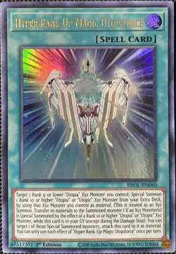Hyper Rank-Up-Magic Utopiforce BROL-EN060 Brothers of Legend 1st Ed Yugioh Card - Image 1