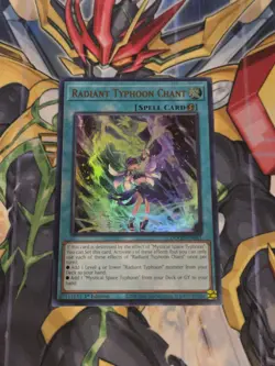 Yugioh! 1x Radiant Typhoon Chant DOOD-EN061 Ultra Rare 1st Ed NM - Image 1