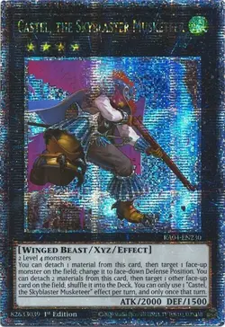 Yugioh! Castel, the Skyblaster Musketeer - RA04-EN230 - Quarter Century Secret R - Image 1