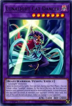 Yugioh! Lunalight Cat Dancer - LED4-EN052 - Common - 1st Edition Near Mint, Engl - Image 1