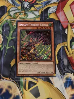 Yugioh! 1x Radiant Typhoon Krosea DOOD-EN015 Secret Rare 1st Ed NM - Image 1