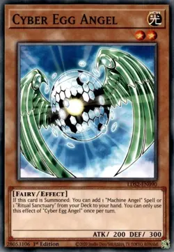 Yugioh! Cyber Egg Angel - LDS2-EN090 - Common - 1st Edition Near Mint, English - Image 1