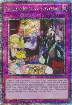 Yugioh! Dragonmaid Tidying - RA04-EN102 - Quarter Century Secret Rare - 1st Edit - Image 1