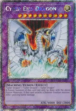 Yugioh! Cyber End Dragon - RA03-EN156 - Platinum Secret Rare - 1st Edition Near - Image 1