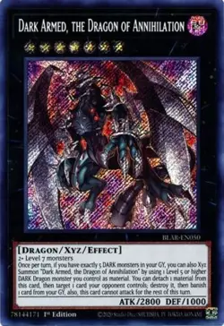 Yugioh! Dark Armed, the Dragon of Annihilation - BLAR-EN050 - Secret Rare - 1st - Image 1