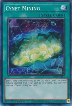 Yugioh! Cynet Mining - RA03-EN067 - Prismatic Collector's Rare - 1st Edition Nea - Image 1
