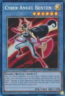 Yugioh! Cyber Angel Benten - RA01-EN024 - Prismatic Collector's Rare - 1st Editi - Image 1