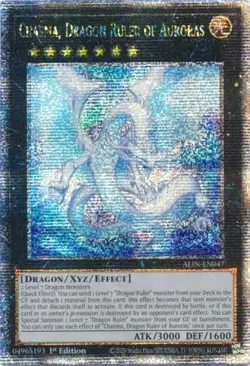 Yugioh! Chasma, Dragon Ruler of Auroras - ALIN-EN047 - Quarter Century Secret Ra - Image 1