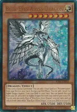 Yugioh! Blue-Eyes Abyss Dragon - RA01-EN016 - Prismatic Ultimate Rare - 1st Edit - Image 1