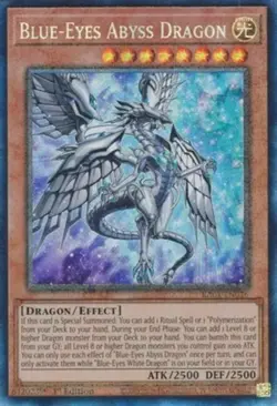 Yugioh! Blue-Eyes Abyss Dragon - RA01-EN016 - Prismatic Collector's Rare - 1st E - Image 1