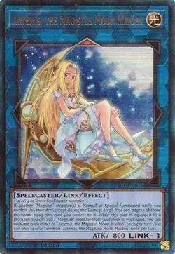 Yugioh! Artemis, the Magistus Moon Maiden - RA01-EN049 - Prismatic Ultimate Rare - Image 1