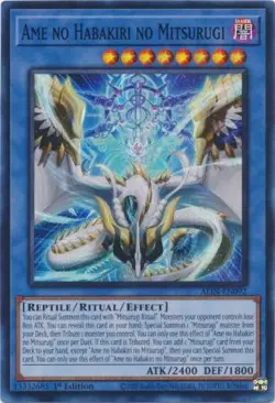Yugioh! Ame no Habakiri no Mitsurugi - ALIN-EN092 - Super Rare - 1st Edition Nea - Image 1