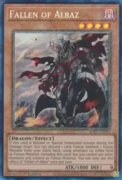 Yugioh! Fallen of Albaz - RA01-EN021 - Prismatic Collector's Rare - 1st Edition - Image 1