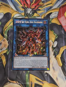 Yugioh! 1x D/D/D Sky King Zeus Ragnarok DOOD-EN049 Secret Rare 1st Ed NM - Image 1