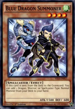 Blue Dragon Summoner - 1st Edition COMMON YS14-EN017 - YuGiOh TCG Card - Image 1