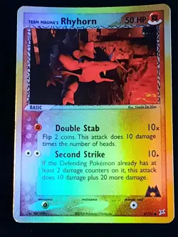 Rhyhorn 67/95 -EX Team Magma vs Team Aqua-Holo Pokemon Card-*NM*~FREE SHIPPING!! - Image 1