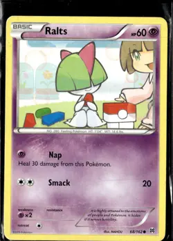 Pokemon Ralts 68/162 BREAKthrough Non Holo Common 2 Card Lot LP - Image 1