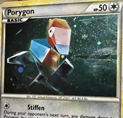 Porygon Cosmos Holo HGSS22 Pokemon Card 2010 Black Star Promo LP - Image 3