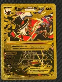 Pokemon Shadow Darkrai EX GOLD DISPLAY Card MINT CONDITION.- - Image 1
