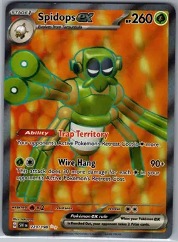 Spidops EX 223/198 Full Art - Scarlet & Violet Base - Pokemon Card - NM - Image 1