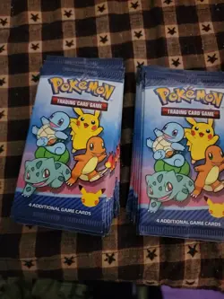 McDonald's 2021 Pokemon Cards 25th Anniversary Lot Of 10 Packs - Image 3