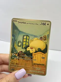 Snorlax with Munchlax&Mew Metal Card-Collectible Gift Display. - Image 3