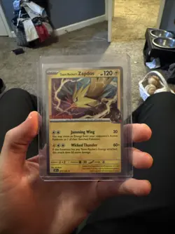 Pokemon TCG Team Rockets Zapdos Promo Card GameStop Exclusive, 070/182, New - Image 1