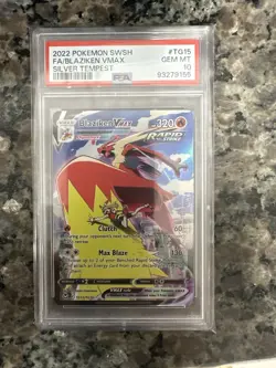 Pokemon Blaziken VMAX TG15/TG30 Silver Tempest Full Art Trainer Gallery Card - Image 1