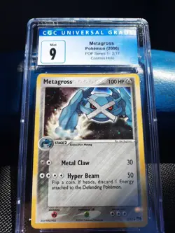 Metagross POP Series 1 2006 cgc 9 MINT Cosmos Holo 2/17 psa Pokemon card Foil - Image 1