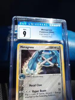 Metagross POP Series 1 2006 cgc 9 MINT Cosmos Holo 2/17 psa Pokemon card Foil - Image 2