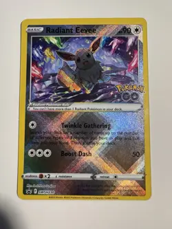 Radiant Eevee Pokemon Card SWSH230 Pokemon Go Promo NM - Image 1