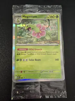 Pokemon Mega Evolution Staff Pre-Release Promos Cards Sealed - Image 3