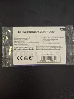 Pokemon Mega Evolution Staff Pre-Release Promos Cards Sealed - Image 4