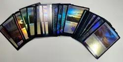 Foil Lands basics LOT of 239 cards MTG Magic the Gathering - Image 2
