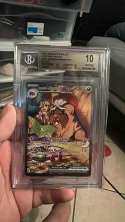 Pokemon TCG Destined Rivals Arven's Mabosstiff EX Full Art Sir Card 235/182 - Image 1