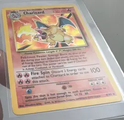 Charizard Base Set 4/102 Holo 1999 W/ Blastoise and Venusaur Card! Pokemon - Image 5