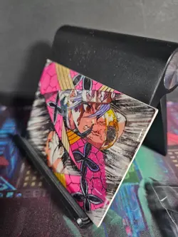 Tengen Uzui Hand Drawn 1/1 Auto Sketch Art Card Studio Demon Slayer Acrylic - Image 2