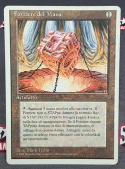 MTG ITALIAN Mana Vault- DAMAGED -4th Edition Magic the Gathering Card - Image 1