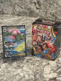 Mega Venusaur EX 155/132 Full Art Mega Evolution ME01 Near Mint NM Pokemon Card - Image 1