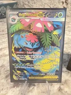 Mega Venusaur EX 155/132 Full Art Mega Evolution ME01 Near Mint NM Pokemon Card - Image 2