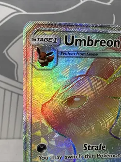 Umbreon GX 154/149 Rainbow Rare 2017 Sun and Moon Pokemon TCG Card NM Near Mint - Image 4