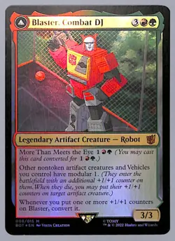 Blaster, Combat DJ - Foil - 8 - Transformers (BOT) MTG - Image 1