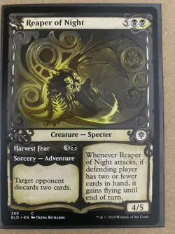 Reaper of Night - SHOWCASE MTG Throne Of Eldraine Common Magic Gathering *NEW* - Image 1
